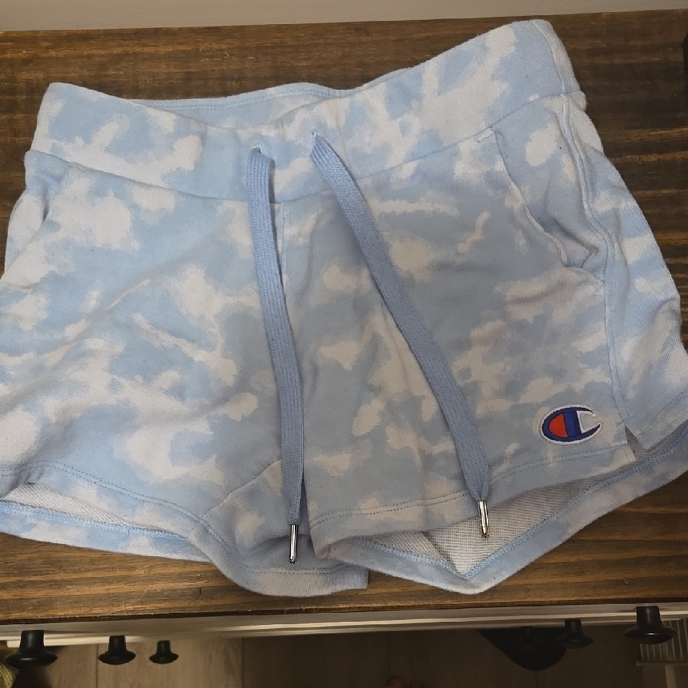 Champion Blue Tie-Dye Shorts
